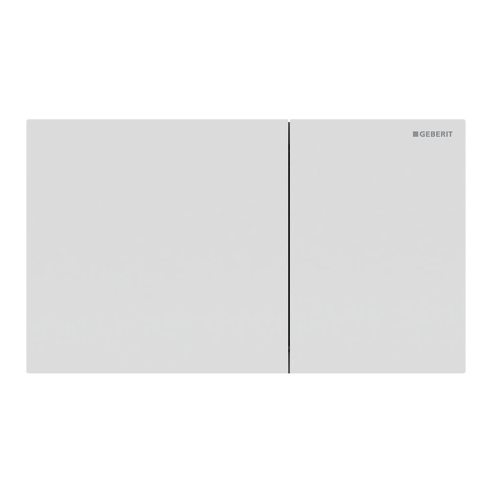 Cutout image of Geberit Sigma70 Matt White Dual Flush Plate